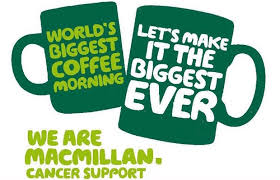 4th October - Macmillan Coffee Morning